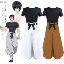 Jujutsu Kaisen Anime Toji Fushiguro T Shirt Pants Suit Cosplay Costume Halloween