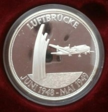 Silber-Gedenkpr&auml;gung-M&uuml;nze a.d. Sammlung  "Deutschland"-Luftbr&uuml;cke