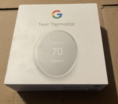 Google Nest G4CVZ Programmable Wi-Fi Smart Thermostat Snow Used