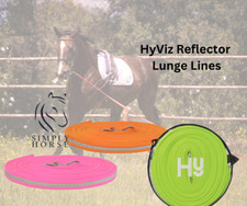 HyVIZ Reflector Lunge Rein Line Yellow/Pink/Orange - Fluorescent Hi Viz