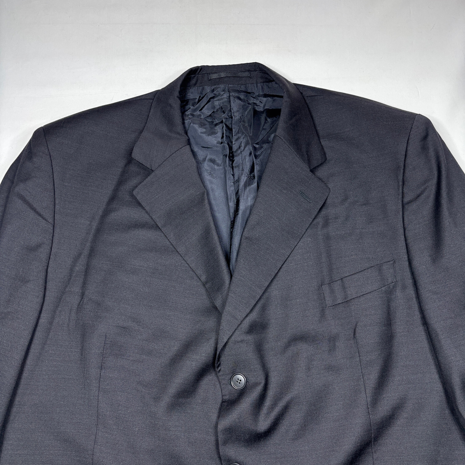 Giacca tuta cappotto sportivo blazer lana nero vintage Yves Saint Laurent YSL uomo 50R