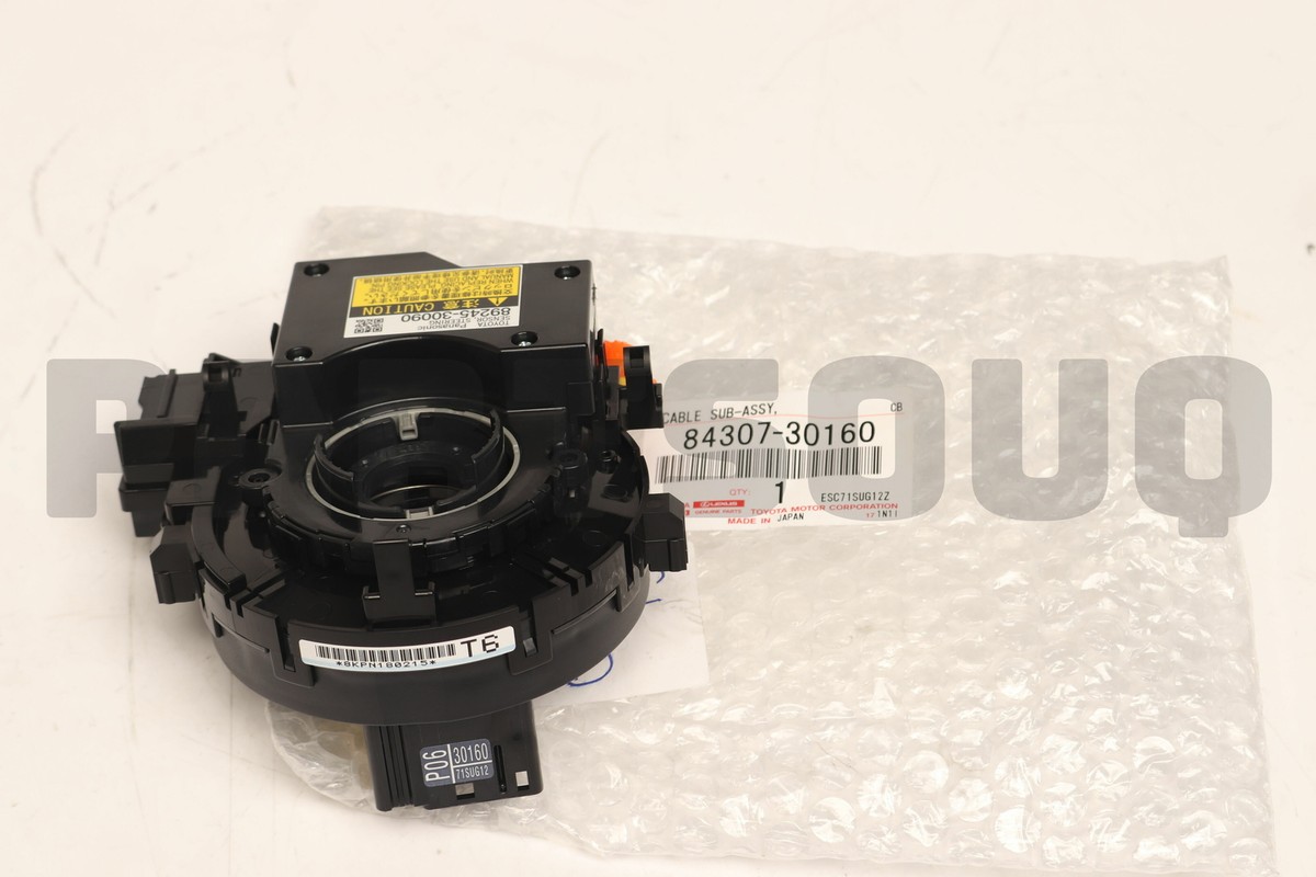8430730160 Genuine Toyota CABLE SUB-ASSY, SPIRAL W/SENSOR