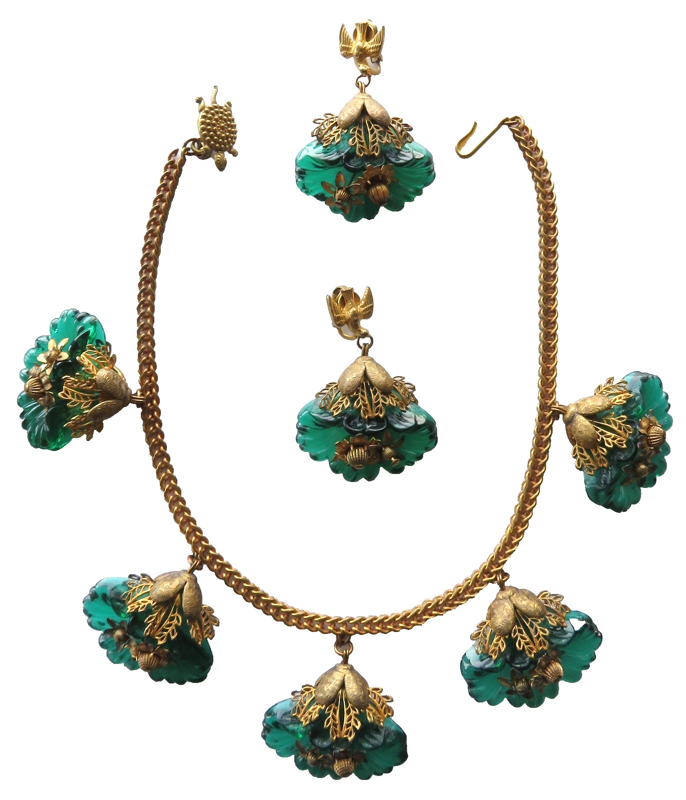 Haskell Signed Exceptional Necklace Earring Set R… - image 3