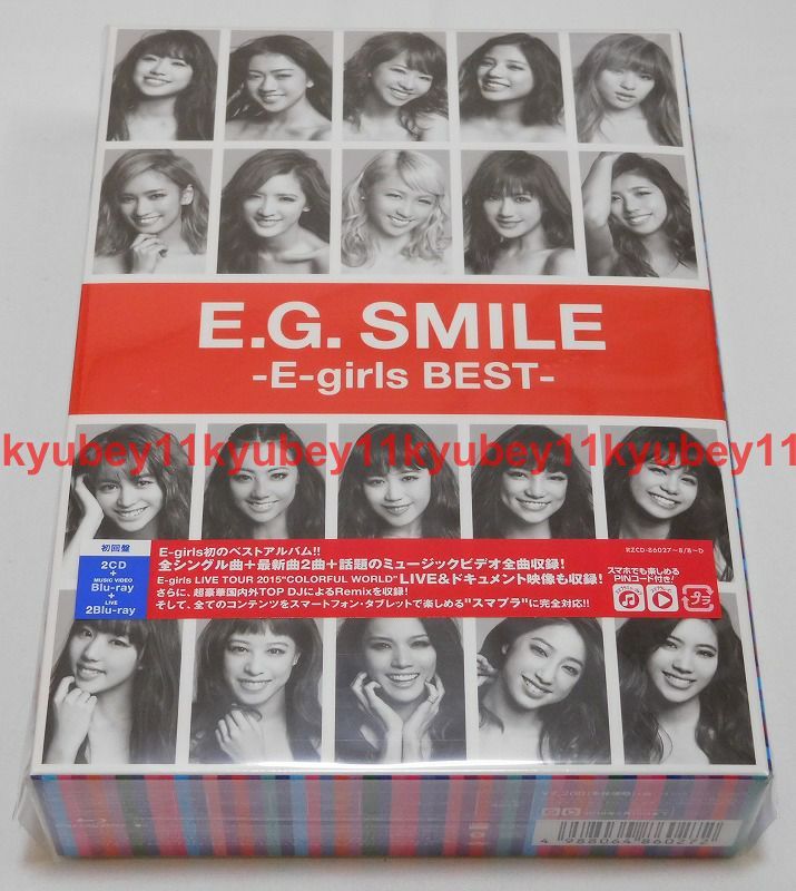 New E.G. SMILE E-girls BEST First Limited Edition 2 CD 3 Blu-ray Photobook Japan