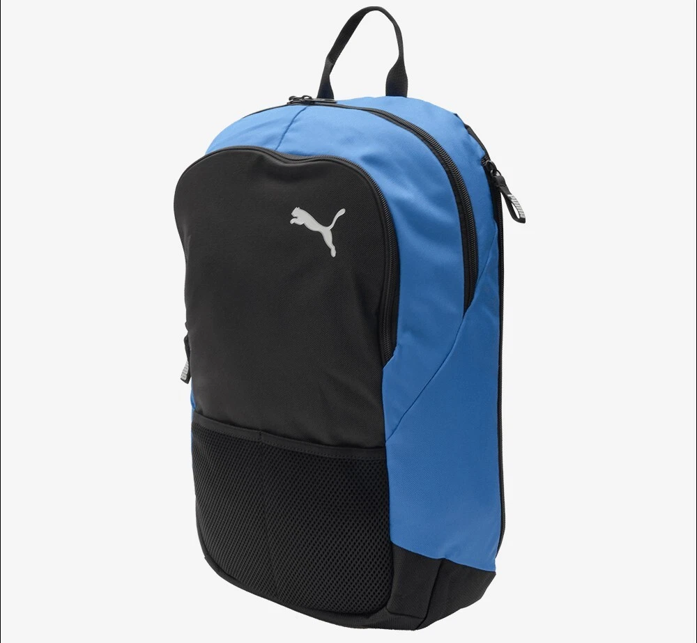 Puma Team Goal Backpack Unisex Bag Casual Backpack Utility Black Blue 090239 02