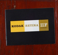 KODAK AG RETINA IIF INSTRUCTION BOOK/cks/217183