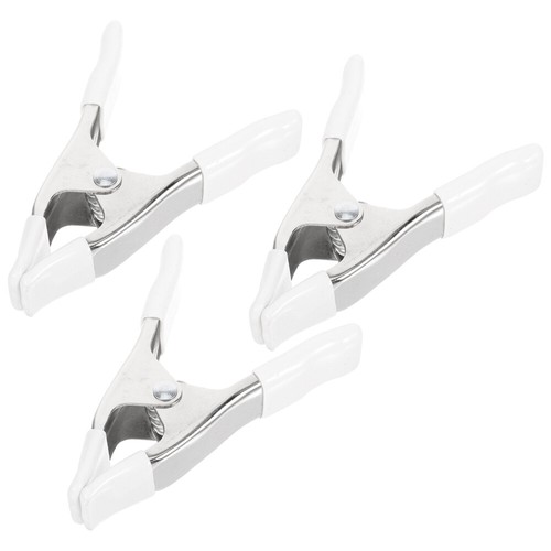 3 Pcs Spring Clip A-shaped Heavy Duty Springs Clamps Bride Office