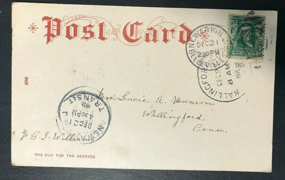 Printed Postcard - PRUDENTIAL BUILDING - NEWARK NJ - 1906 (w/ postmark ...