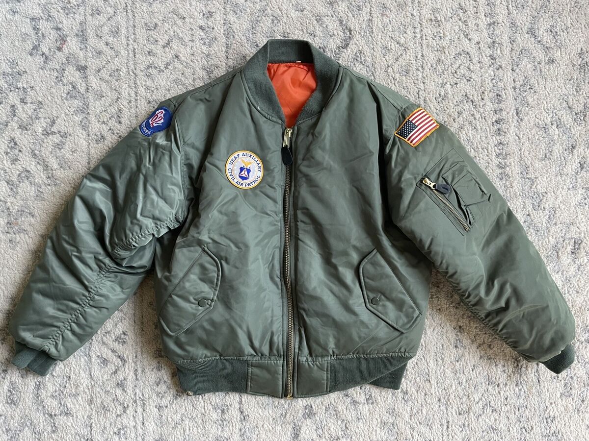 USAF AUXILIARY CIVIL AIR PATROL FLYERS JACKET 62 WISCONSIN USAF AUXILIARY CIVIL AIR PATROL FLYERS JACKET 62 WISCONSIN