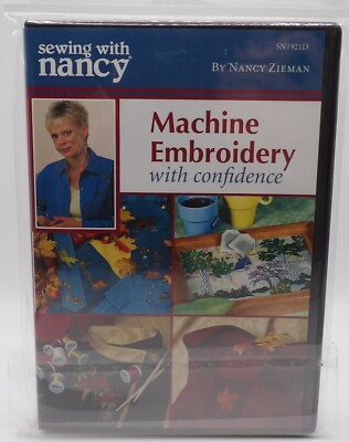 Sewing With Nancy Machine Embroidery With Confidence DVD, 2005 Instructional