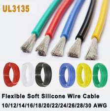 UL3135 Flexible Soft Silicone Wire Cable 10/12/14/16/18/20 30 AWG High Quality