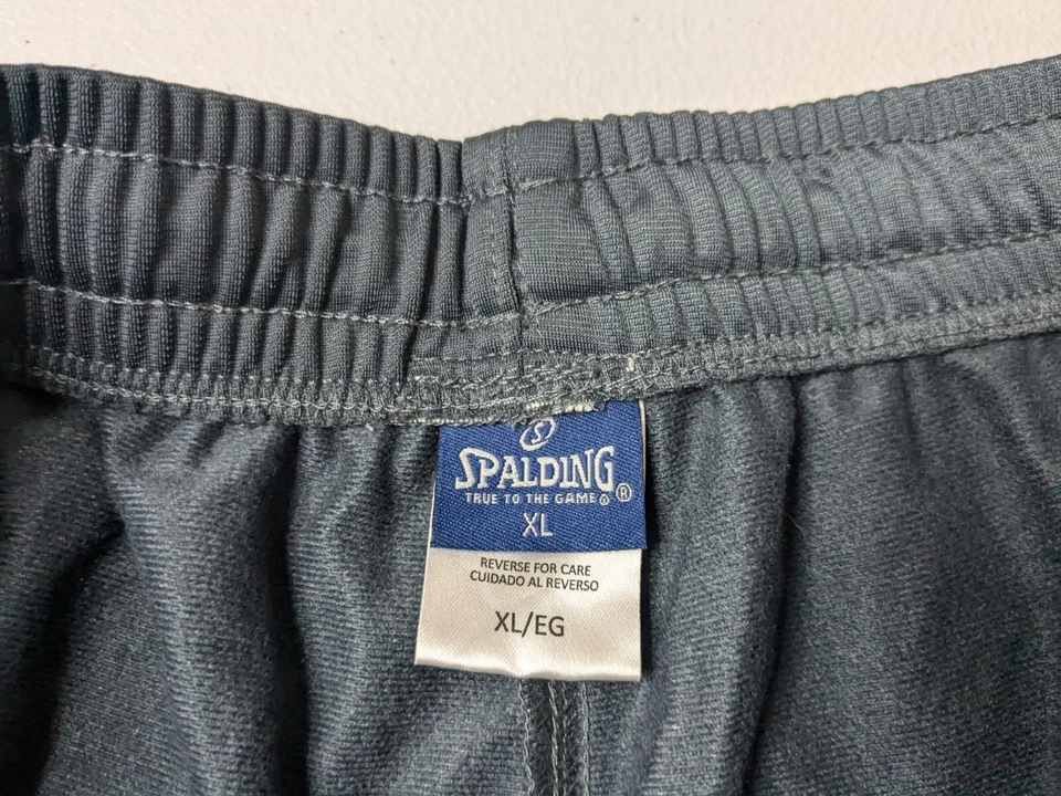 Винтажные спортивные штаны Spalding XL серые оранжевые на шнурке 90-е баскетбол - Изображение 3 из 4