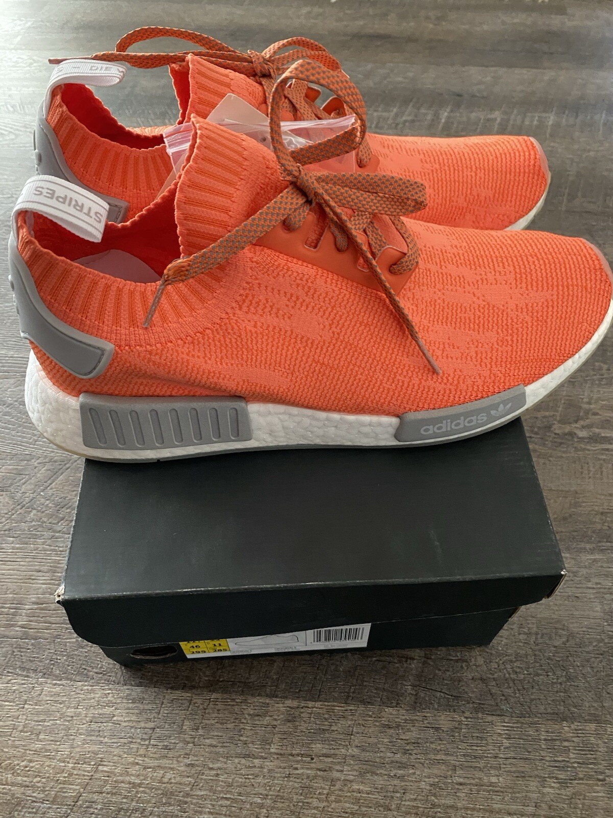 2018 Adidas NMD R1 Primeknit Trace Orange Men’s Size 11.5