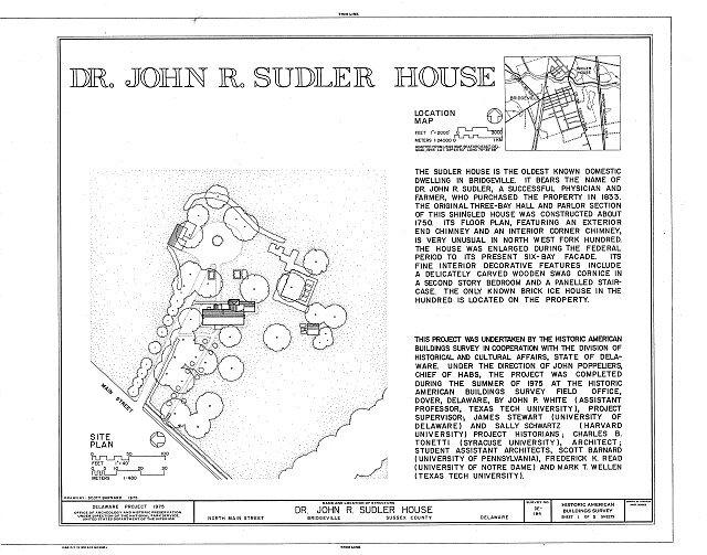 Dr. John R. Sudler House,North Main Street,Bridgeville,Sussex County,DE