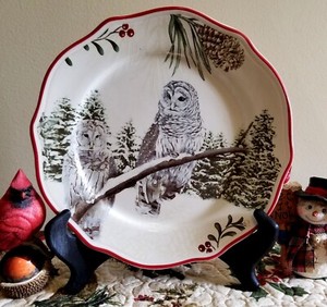 Better Homes & Gardens Heritage Winter Forest, SNOWY OWL - HIGHLY COLLECTIBLE