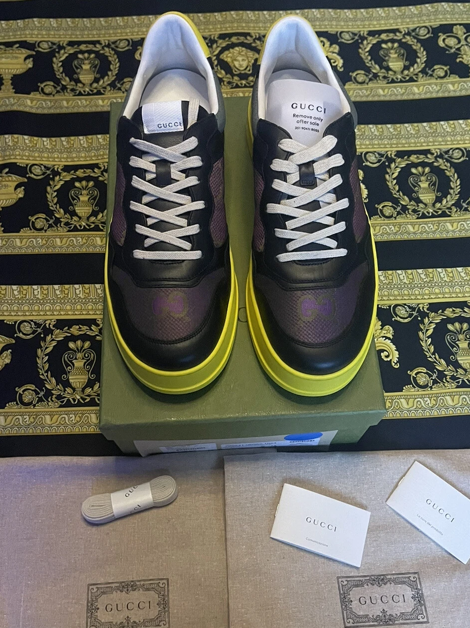 NEUF baskets souples Gucci GG Supreme Canvas Dali GG monogramme Joker G 14 US 14,5