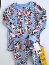 Tea Collection Sleep Tight Popcorn Party Pajamas Sold Out Size 2T