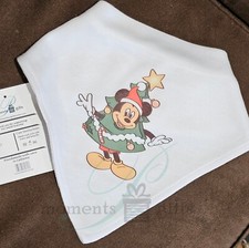 NWT Holiday Tree Mouse Sublimated Bib Laughing Giraffe Bib 