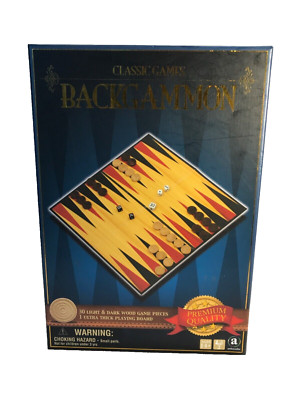 KLASSIKER SPIELE BACKGAMMON BRETTSPIEL VON AMBASSADOR NOCH VERSIEGELT