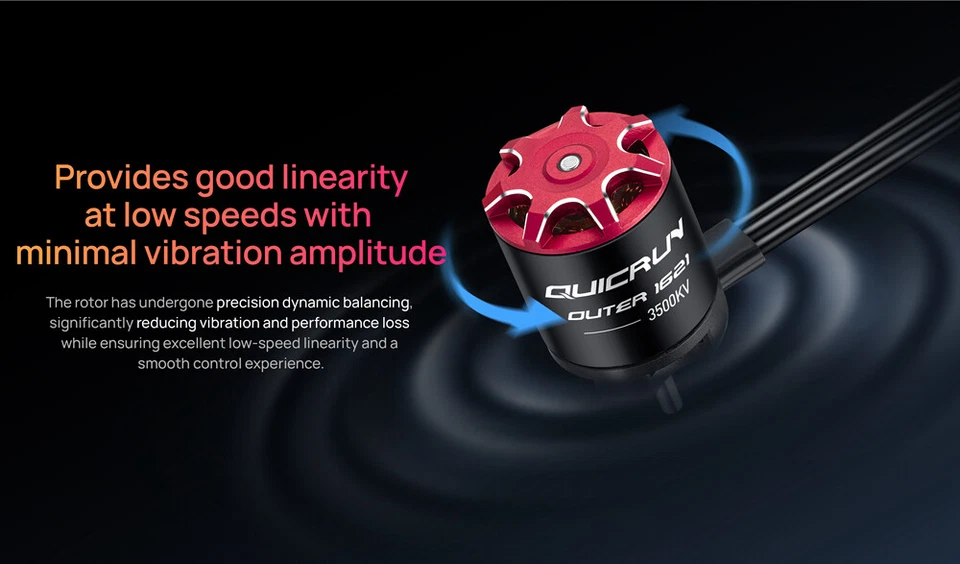 HOBBYWING QUICRUN MINI24 25A ESC 1621SL 3500KV Motor Brushless für 1/24 RC Auto - Bild 4 von 4