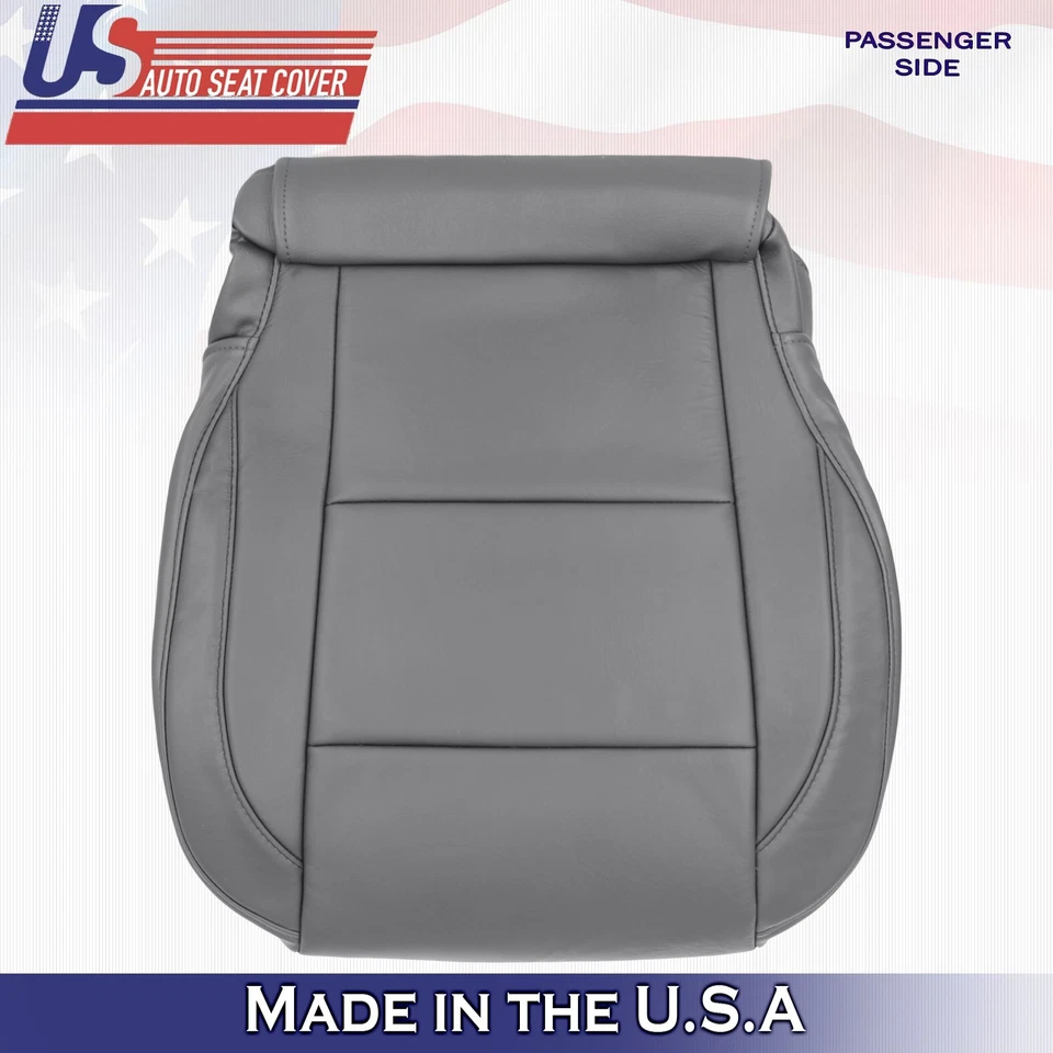 2005 to 2015 For Nissan Armada Titan Driver Passenger Bottom Leather Covers Gray - Image 3 of 4