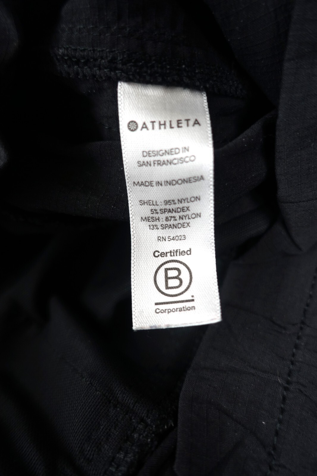 ATHLETA~BLACK RIPSTOP TOGGLE DRAWSTRING NYLON W/S… - image 3