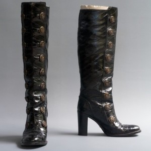 knee high button boots