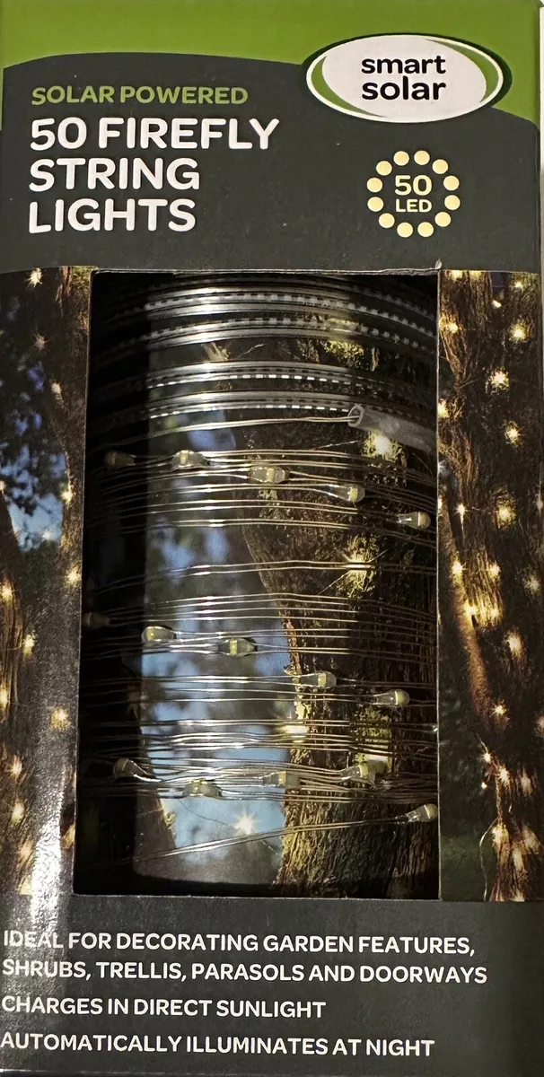 Smart solar 50 firefly string lights deals