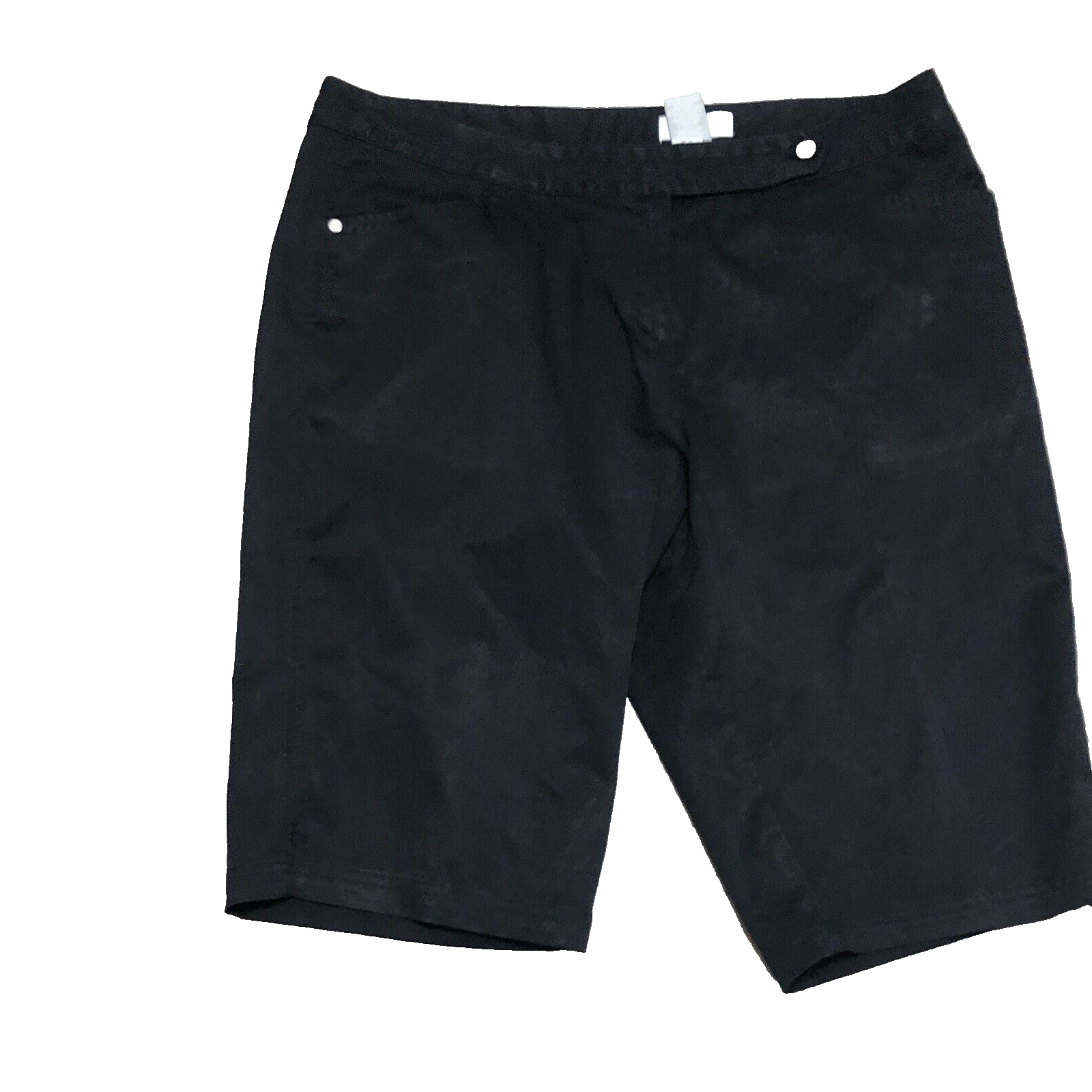 Women's Callaway Golf Shorts Size 16 Black Flat Front Polyester Slit