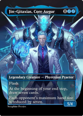 Jin-Gitaxias, Core Augur - High Quality Altered Art Custom Cards