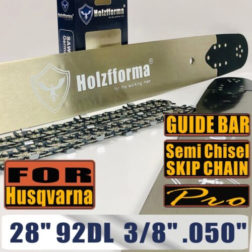 28 Guide Bar Saw Chain 92DL 3/8 .050 For Husqvarna 262 xp 266 268 272 xp 281 288