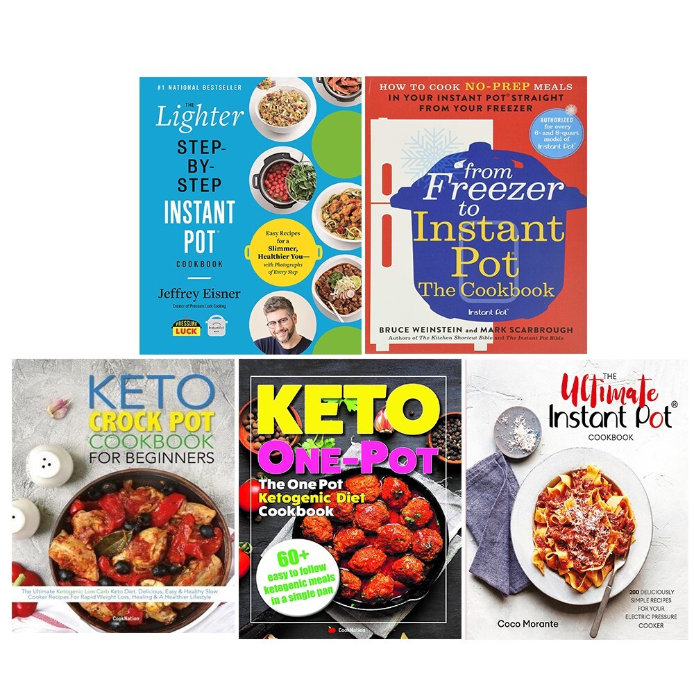 From Freezer to Instant,Lighter Step-By-Step,One Pot Ketogenic,Keto Crock 5 Book