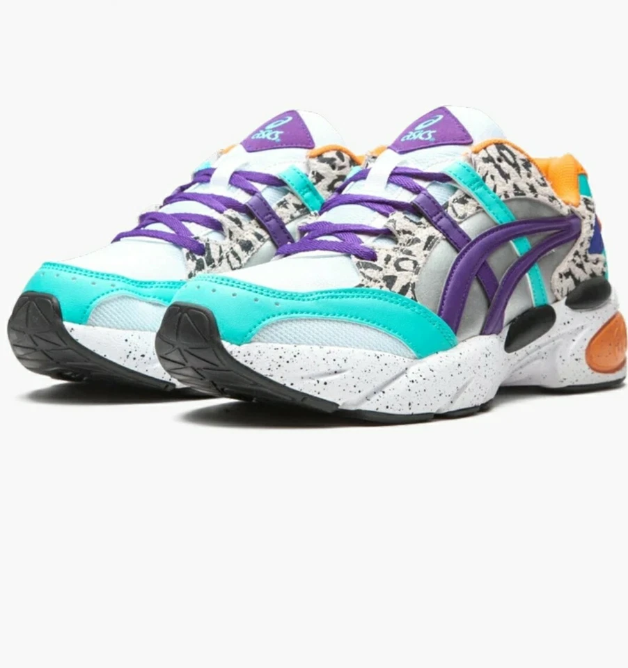 Asics Mens Gel BND Zebra Print shoes Running sneakers 1021A248 100 Size 9.5 - Image 2 of 4