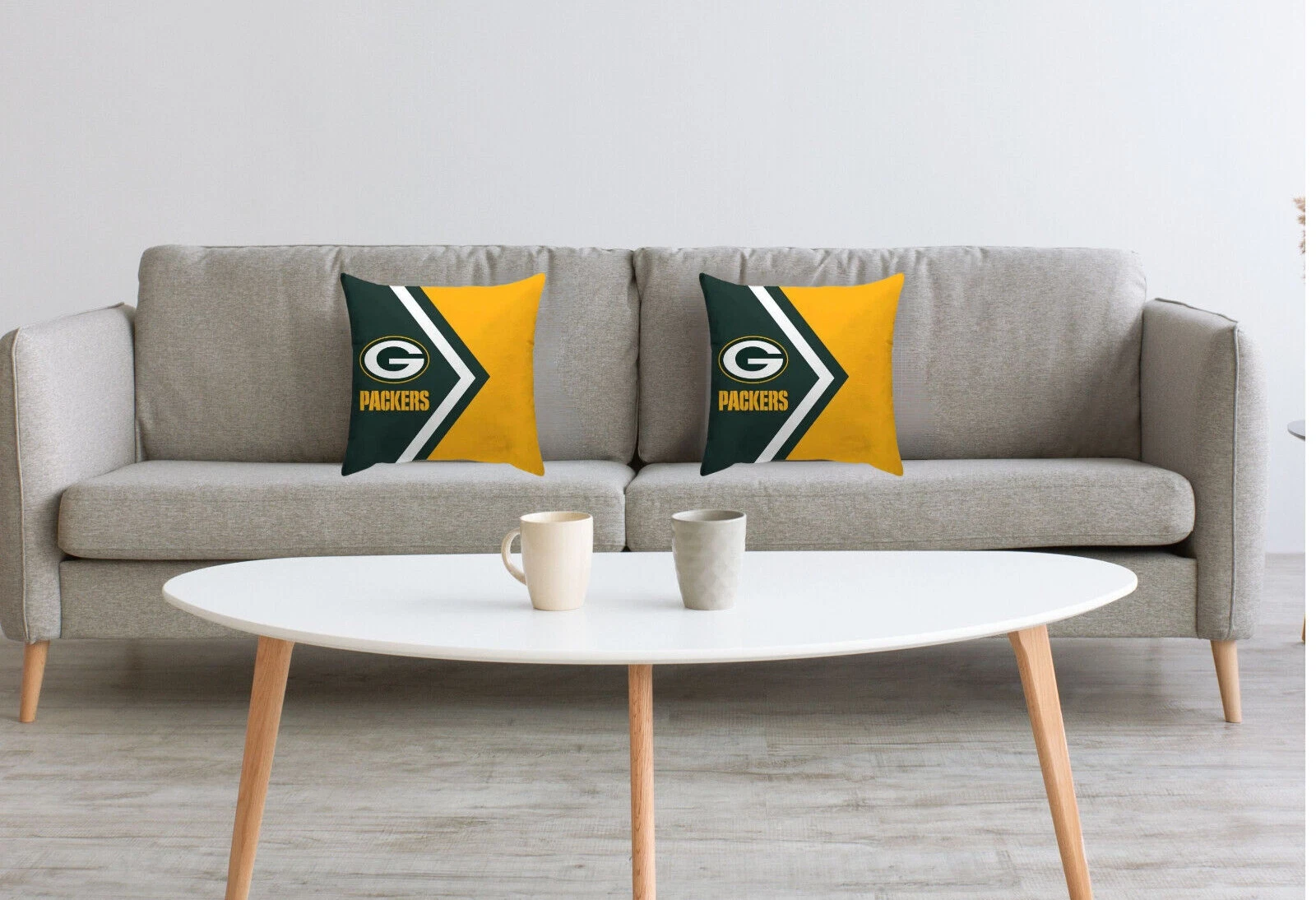 Green Bay Packers Throw Pillow, Gift For Football Lover