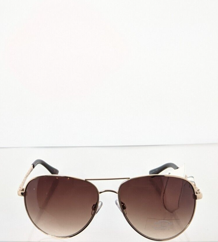 Oscar By Oscar De La‎ Renta-Brown and Gold Classic Aviator Sunglasses w case Oscar de la Renta - Oscar 3096 Sunglasses for Women – ModaFrames main image 3