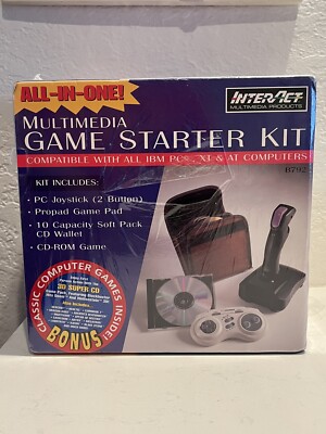 InterAct Game Starter Kit New Sealed Original PC Propad PC Joystick