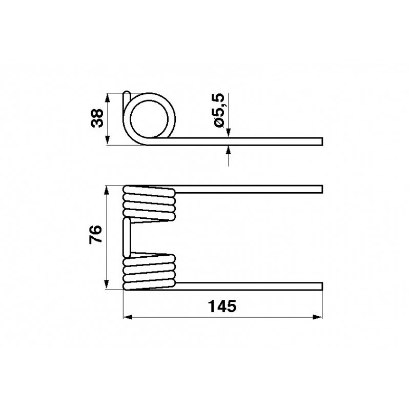 Pick Up Zinken Federzinken für Krone KR HS TS HSL HSD Big Pack 938158, 937920