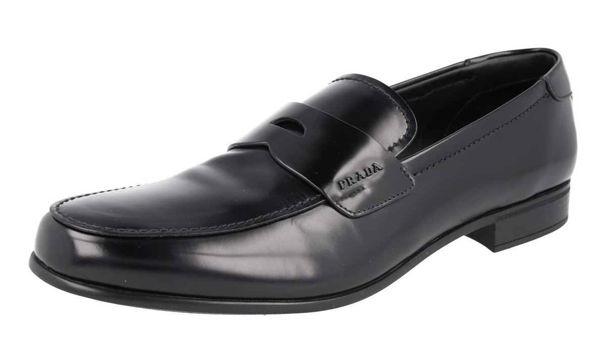 PRADA Penny Loafer Slipper Dress Shoes - 2DC213 - Black - NEW - US