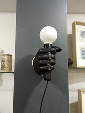 Applique Lampe Main Torchère Micro Céramique Trompe L'œil Vintage 80's JC Peiré 