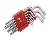 Torx Winkelschraubendreher Kurz 9-Teilig T10-15-20-25-27-30-40-45-50