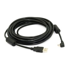 Mini USB B Type 5pin Male Right Angled 90 Degree to USB 2.0 Male Data Cable w...