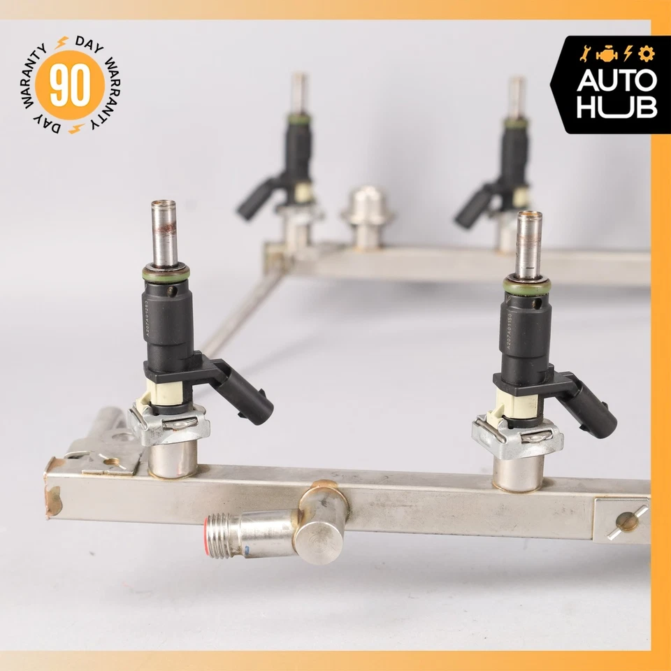 07-12 Mercedes R230 SL550 M273 Riel de inyección de combustible con inyectores de combustible OEM Foto 4 de 4