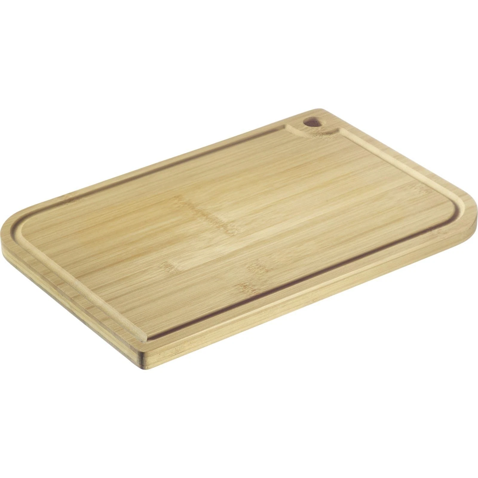 Westmark Tabla de cortar – tabla de cortar de madera con ranura para cortar fáci