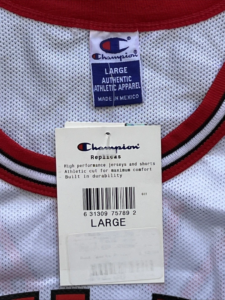 Camiseta deportiva vintage campeón Chicago Bulls Michael Jordan juvenil talla 44 réplica Foto 3 de 4