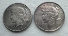 1922 & 1923 PEACE LIBERTY ONE DOLLAR SILVER COINS - 90% SILVER