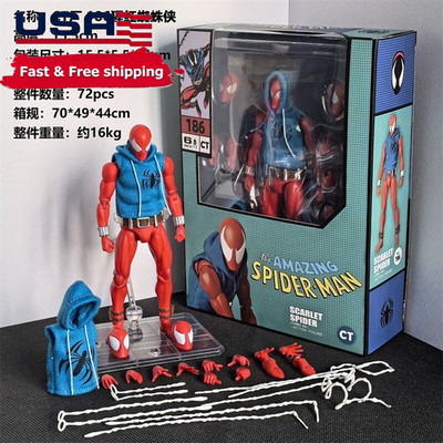 CT Toys MAFEX No.186 Scarlet Spider Comic Ver. Spider-Man Action Figure In Stock