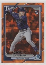 2024 Bowman Chrome Sapphire Edition Orange /25 Curtis Mead #49 02le