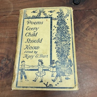 Poems Every Child Should Know Mary E. Burt Anthology Vintage Children's Poetry