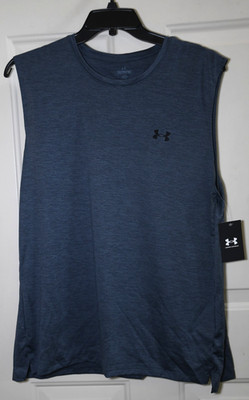 NWT Under Armour Tech Vent 2.0 Men's 2XL XXL Tank Top Navy Blue 6009738