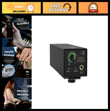 Rechargeable Wired In-Ear Monitor Amplifier - USB-C, LED Volume, XLR/TRS Inputs